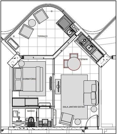 Estanconfor Praia Santos Ac Garagem Sacada Fechada 外观 照片